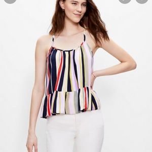 Loft striped halter camisole